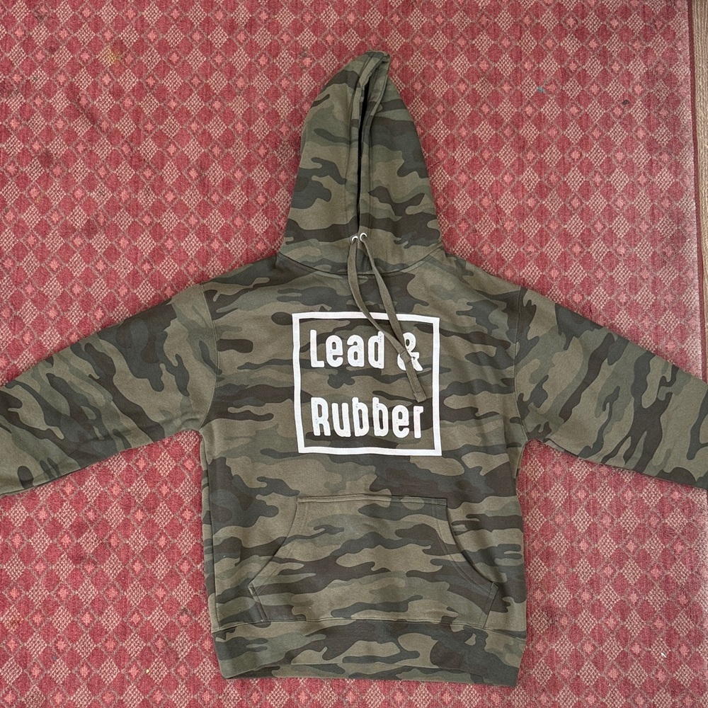 Camo Hoodie with Lead & Rubber Print